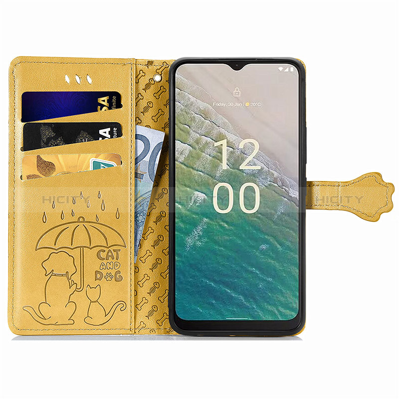 Custodia Portafoglio In Pelle Fantasia Modello Cover con Supporto S05D per Nokia C32