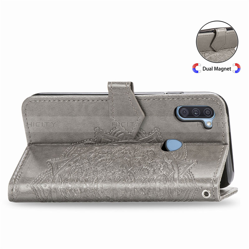 Custodia Portafoglio In Pelle Fantasia Modello Cover con Supporto S05D per Samsung Galaxy A11