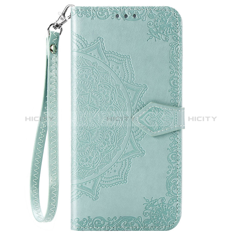 Custodia Portafoglio In Pelle Fantasia Modello Cover con Supporto S05D per Samsung Galaxy A11 Verde