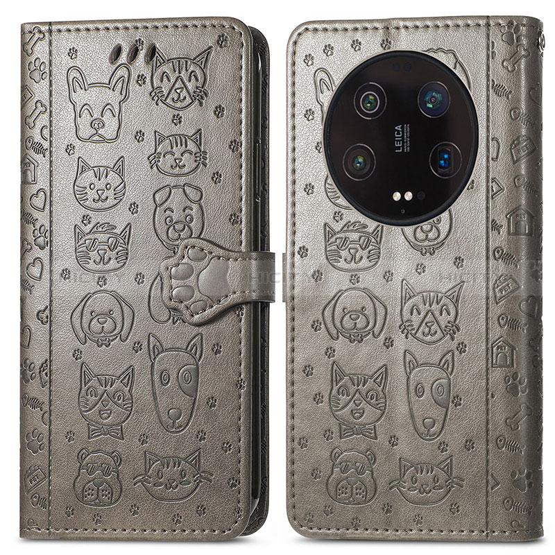 Custodia Portafoglio In Pelle Fantasia Modello Cover con Supporto S05D per Xiaomi Mi 13 Ultra 5G