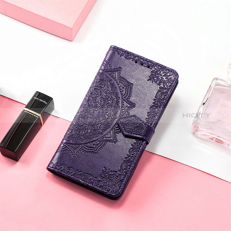 Custodia Portafoglio In Pelle Fantasia Modello Cover con Supporto S05D per Xiaomi Redmi 11A 4G Viola