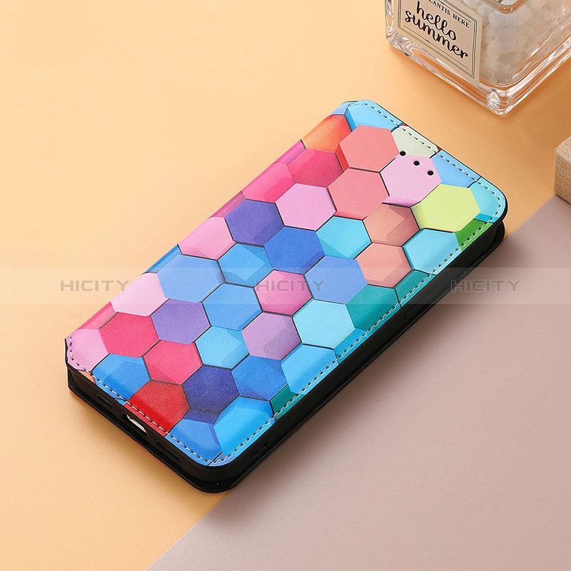 Custodia Portafoglio In Pelle Fantasia Modello Cover con Supporto S06D per Huawei Enjoy 50 Pro