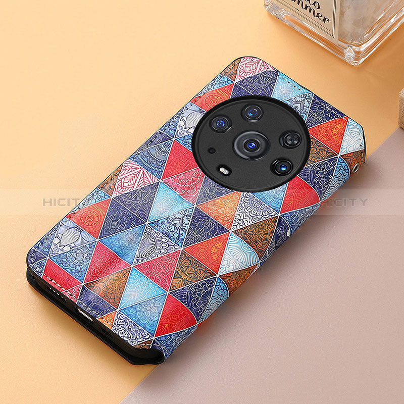 Custodia Portafoglio In Pelle Fantasia Modello Cover con Supporto S06D per Huawei Honor Magic3 Pro 5G