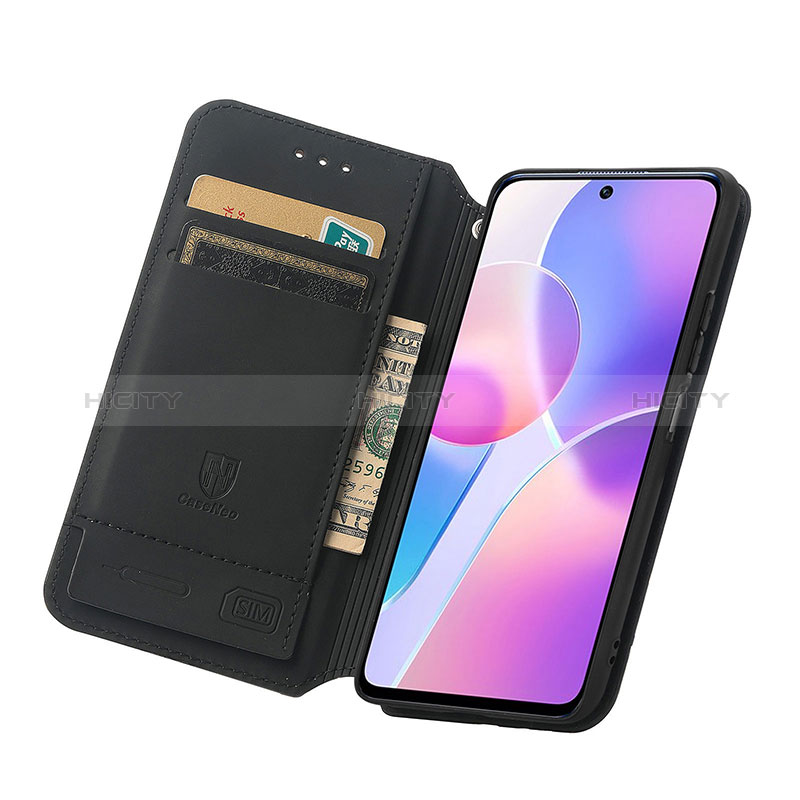 Custodia Portafoglio In Pelle Fantasia Modello Cover con Supporto S06D per Huawei Honor X30i