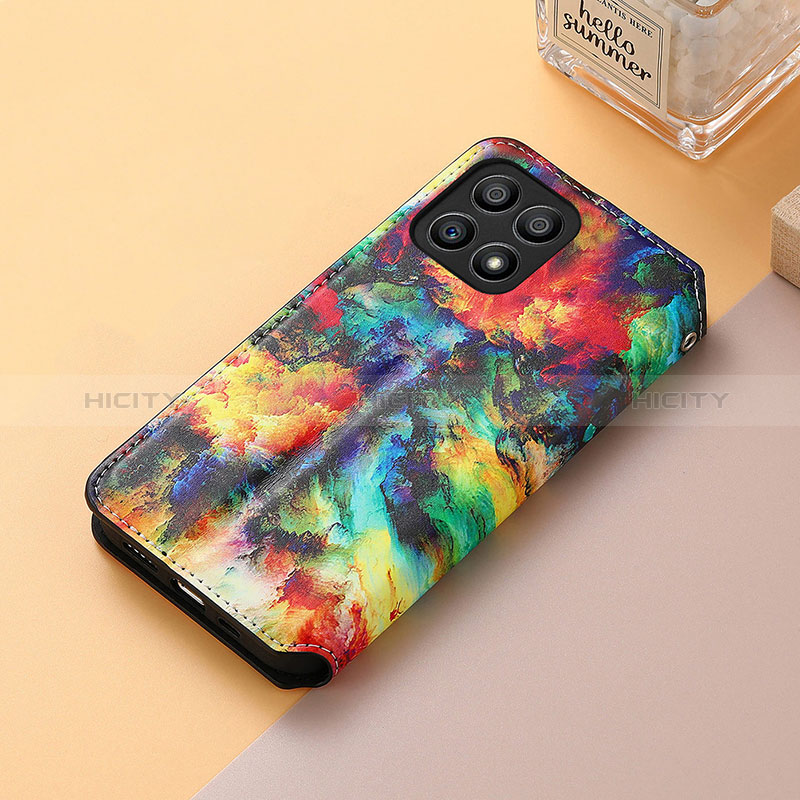 Custodia Portafoglio In Pelle Fantasia Modello Cover con Supporto S06D per Huawei Honor X30i