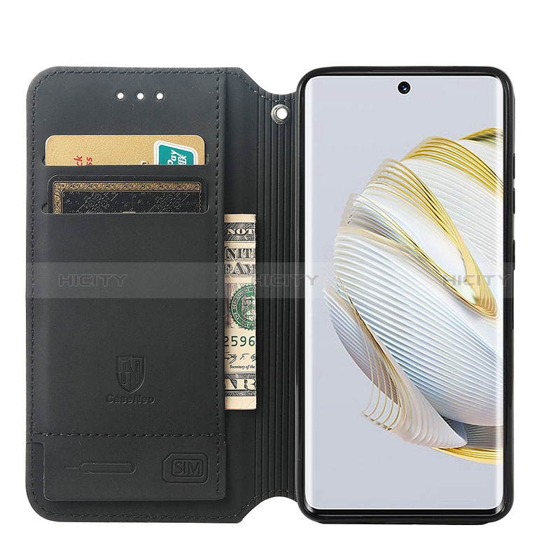 Custodia Portafoglio In Pelle Fantasia Modello Cover con Supporto S06D per Huawei Nova 10