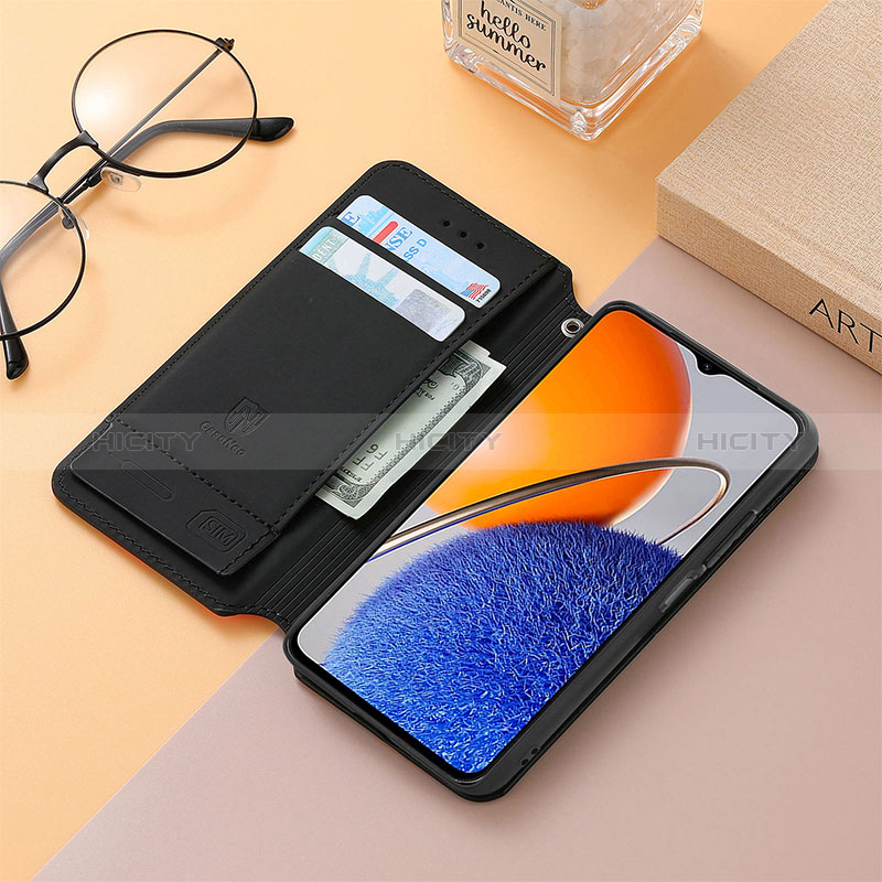 Custodia Portafoglio In Pelle Fantasia Modello Cover con Supporto S06D per Huawei Nova Y61