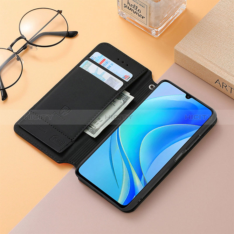 Custodia Portafoglio In Pelle Fantasia Modello Cover con Supporto S06D per Huawei Nova Y71