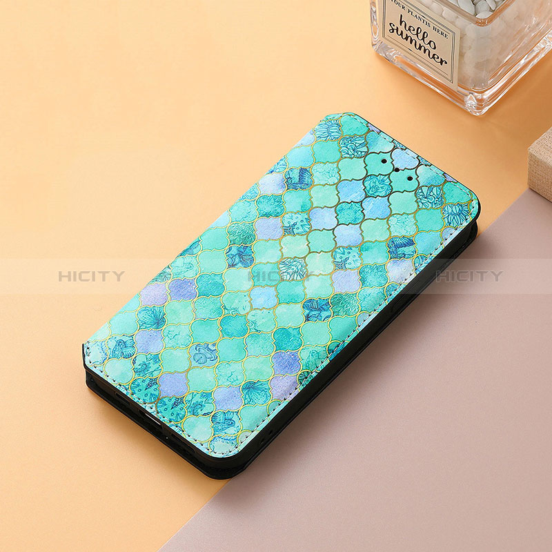 Custodia Portafoglio In Pelle Fantasia Modello Cover con Supporto S06D per Huawei Nova Y71 Verde