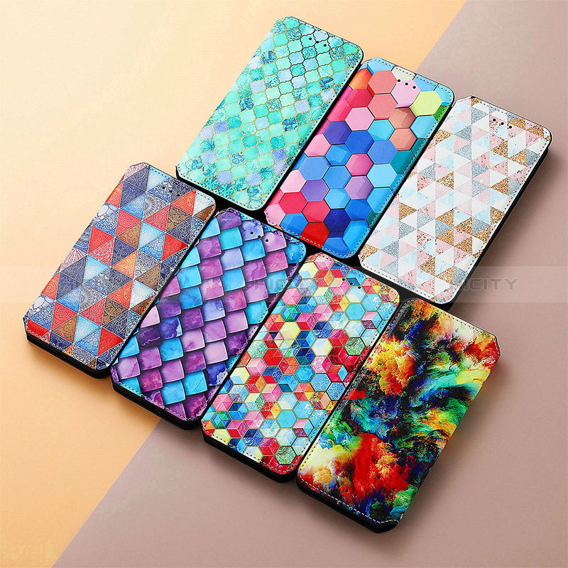 Custodia Portafoglio In Pelle Fantasia Modello Cover con Supporto S06D per Huawei Y9 Prime (2019)