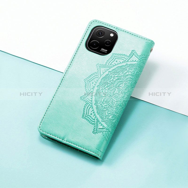 Custodia Portafoglio In Pelle Fantasia Modello Cover con Supporto S07D per Huawei Enjoy 50z