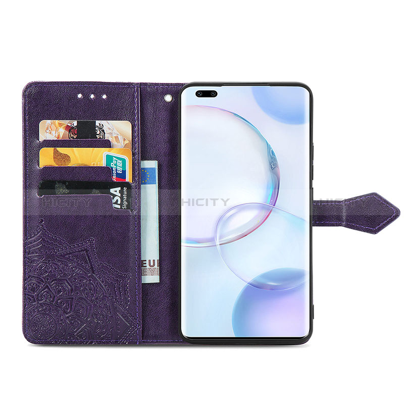 Custodia Portafoglio In Pelle Fantasia Modello Cover con Supporto S07D per Huawei Honor 50 Pro 5G