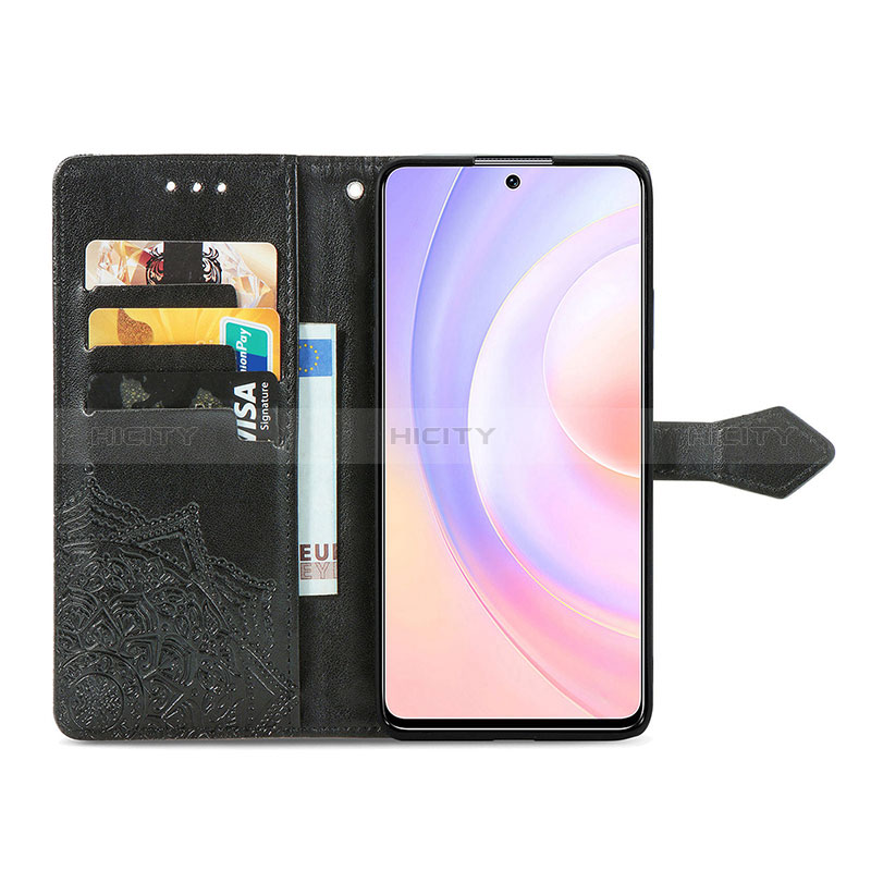 Custodia Portafoglio In Pelle Fantasia Modello Cover con Supporto S07D per Huawei Honor 50 SE 5G