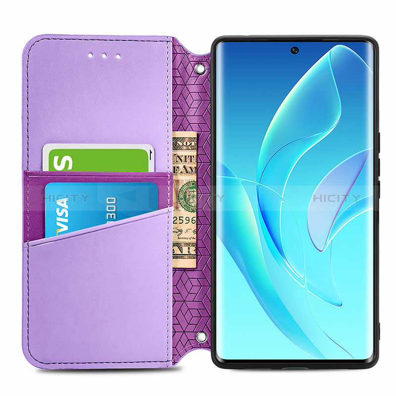 Custodia Portafoglio In Pelle Fantasia Modello Cover con Supporto S07D per Huawei Honor 60 Pro 5G