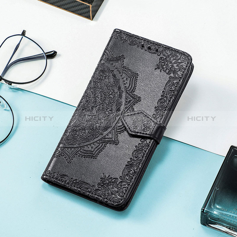 Custodia Portafoglio In Pelle Fantasia Modello Cover con Supporto S07D per Huawei Honor 60 SE 5G Nero