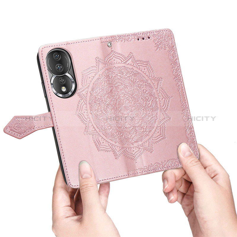 Custodia Portafoglio In Pelle Fantasia Modello Cover con Supporto S07D per Huawei Honor 80 5G