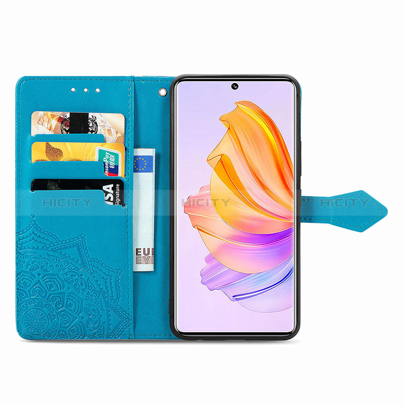 Custodia Portafoglio In Pelle Fantasia Modello Cover con Supporto S07D per Huawei Honor 80 SE 5G