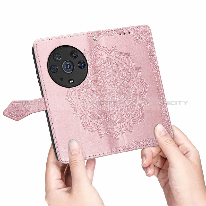 Custodia Portafoglio In Pelle Fantasia Modello Cover con Supporto S07D per Huawei Honor Magic3 Pro 5G