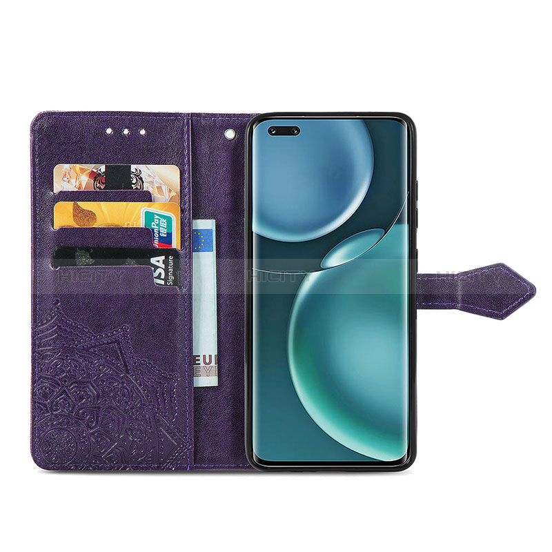 Custodia Portafoglio In Pelle Fantasia Modello Cover con Supporto S07D per Huawei Honor Magic4 Pro 5G