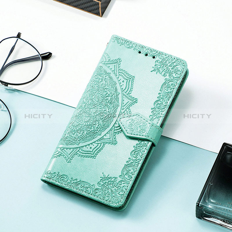 Custodia Portafoglio In Pelle Fantasia Modello Cover con Supporto S07D per Huawei Honor Magic5 Pro 5G Verde