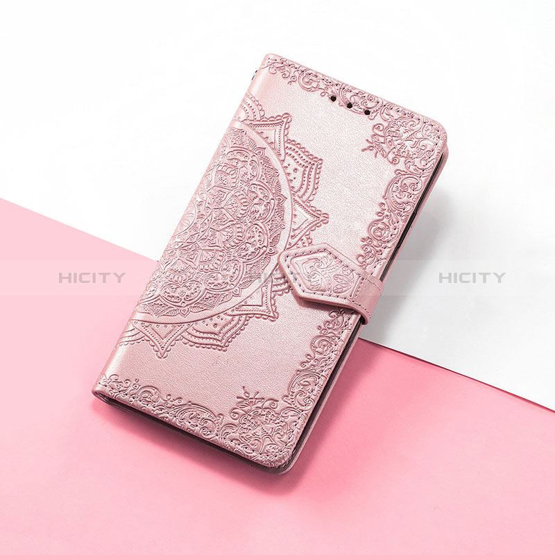 Custodia Portafoglio In Pelle Fantasia Modello Cover con Supporto S07D per Huawei Honor V40 5G Oro Rosa