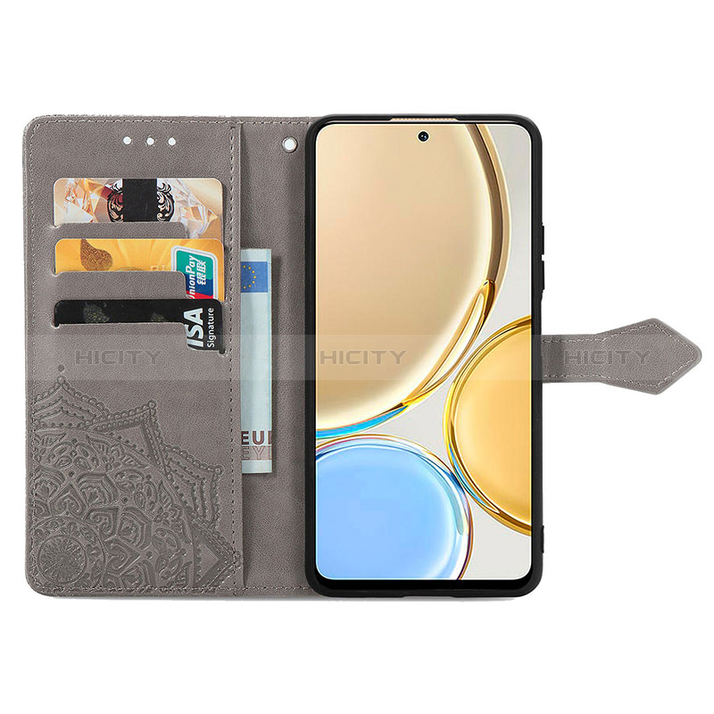 Custodia Portafoglio In Pelle Fantasia Modello Cover con Supporto S07D per Huawei Honor X9 5G