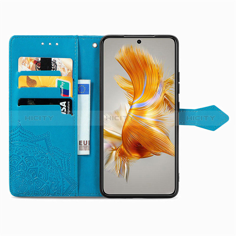 Custodia Portafoglio In Pelle Fantasia Modello Cover con Supporto S07D per Huawei Mate 50