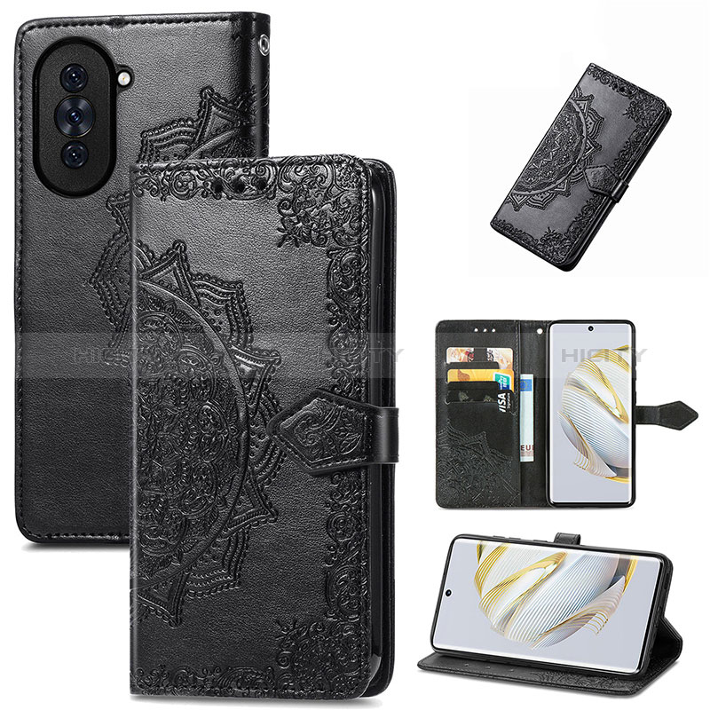 Custodia Portafoglio In Pelle Fantasia Modello Cover con Supporto S07D per Huawei Nova 10