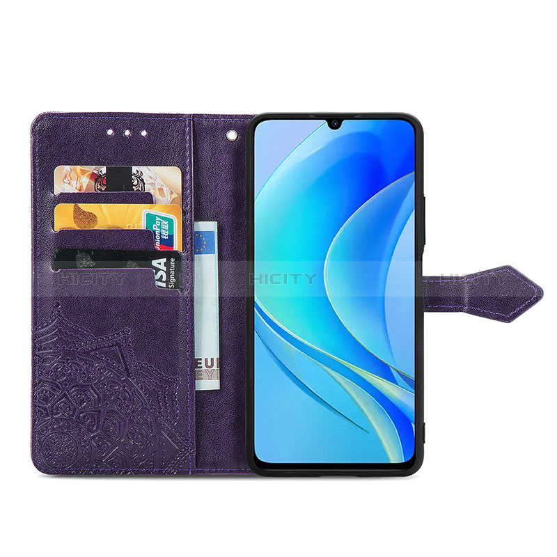 Custodia Portafoglio In Pelle Fantasia Modello Cover con Supporto S07D per Huawei Nova Y70 Plus