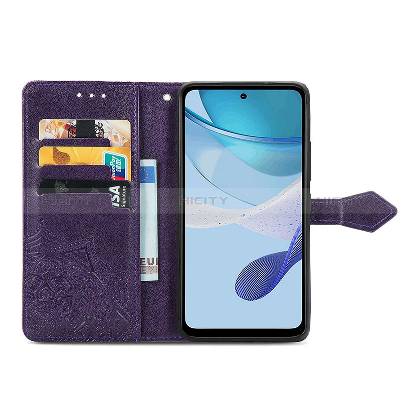 Custodia Portafoglio In Pelle Fantasia Modello Cover con Supporto S07D per Motorola Moto G 5G (2023)