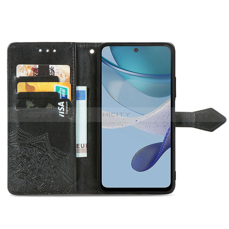 Custodia Portafoglio In Pelle Fantasia Modello Cover con Supporto S07D per Motorola Moto G53 5G