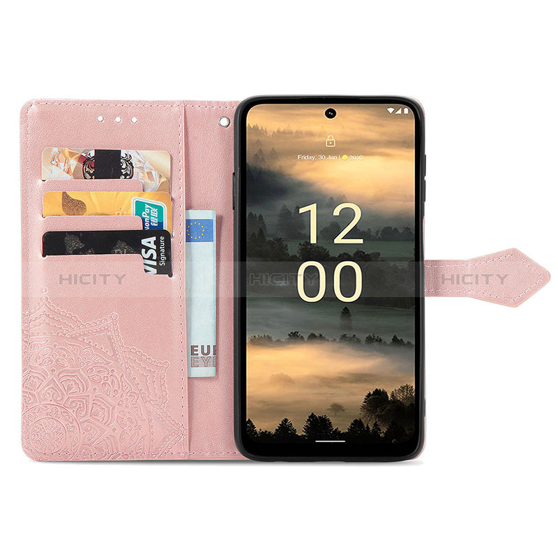 Custodia Portafoglio In Pelle Fantasia Modello Cover con Supporto S07D per Nokia XR21