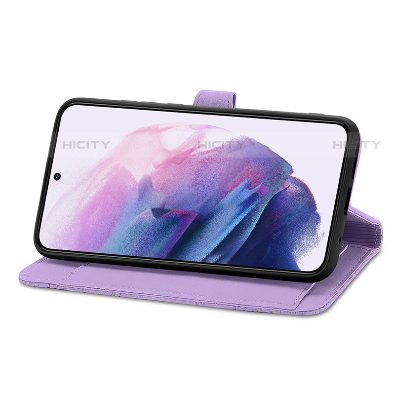 Custodia Portafoglio In Pelle Fantasia Modello Cover con Supporto S07D per Samsung Galaxy S21 Plus 5G