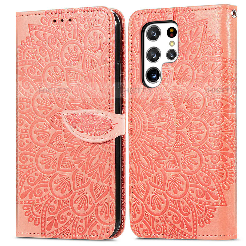 Custodia Portafoglio In Pelle Fantasia Modello Cover con Supporto S07D per Samsung Galaxy S21 Ultra 5G