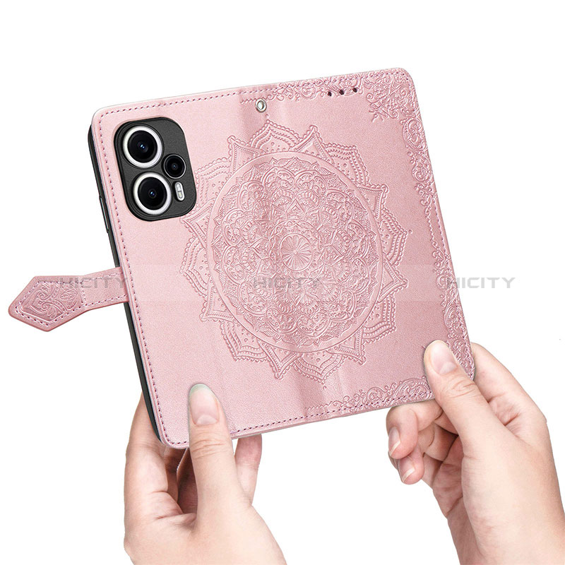 Custodia Portafoglio In Pelle Fantasia Modello Cover con Supporto S07D per Xiaomi Poco F5 5G