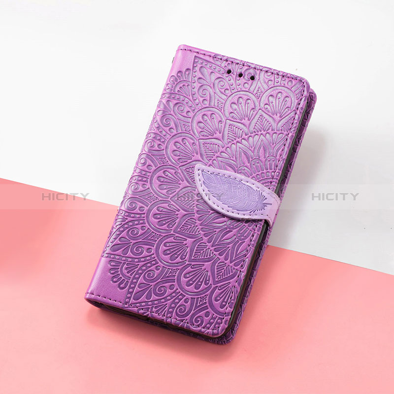 Custodia Portafoglio In Pelle Fantasia Modello Cover con Supporto S08D per Google Pixel 7a 5G Viola