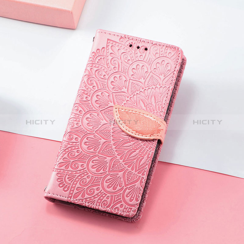 Custodia Portafoglio In Pelle Fantasia Modello Cover con Supporto S08D per Huawei Honor X30i Oro Rosa