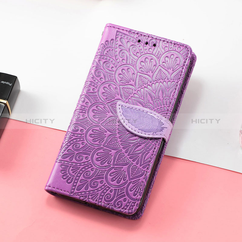 Custodia Portafoglio In Pelle Fantasia Modello Cover con Supporto S08D per Huawei Honor X30i Viola