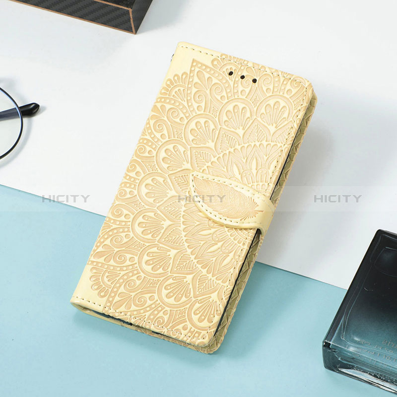 Custodia Portafoglio In Pelle Fantasia Modello Cover con Supporto S08D per Huawei Honor X8 4G Giallo