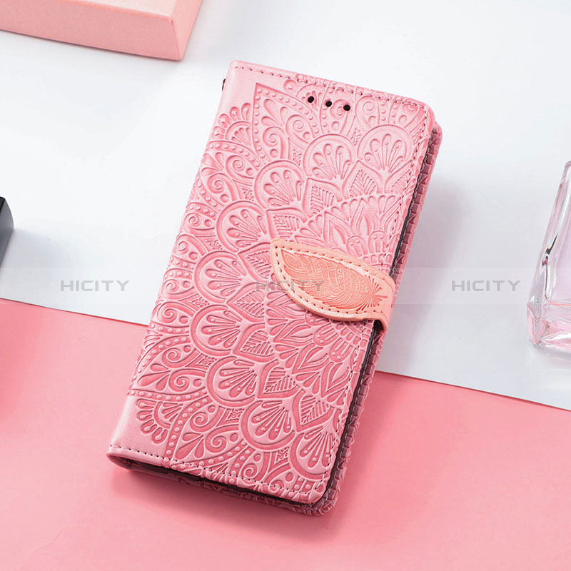 Custodia Portafoglio In Pelle Fantasia Modello Cover con Supporto S08D per Huawei Y7p