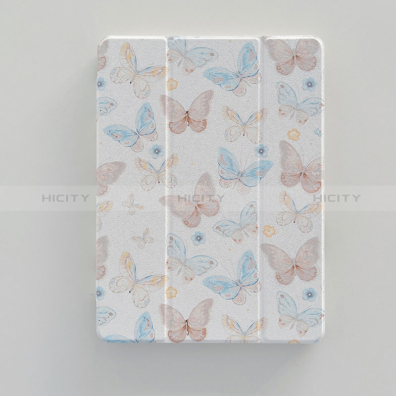 Custodia Portafoglio In Pelle Fantasia Modello Cover con Supporto XH2 per Apple iPad 10.2 (2019) Bianco