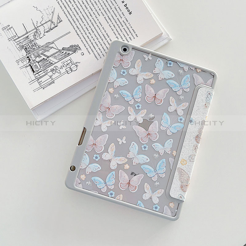 Custodia Portafoglio In Pelle Fantasia Modello Cover con Supporto XH2 per Apple iPad 10.2 (2019) Bianco