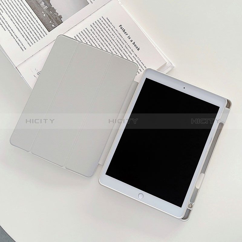 Custodia Portafoglio In Pelle Fantasia Modello Cover con Supporto XH2 per Apple iPad 10.2 (2019) Bianco