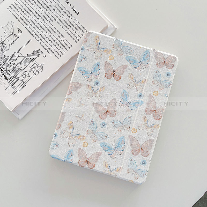 Custodia Portafoglio In Pelle Fantasia Modello Cover con Supporto XH2 per Apple iPad 10.2 (2019) Bianco