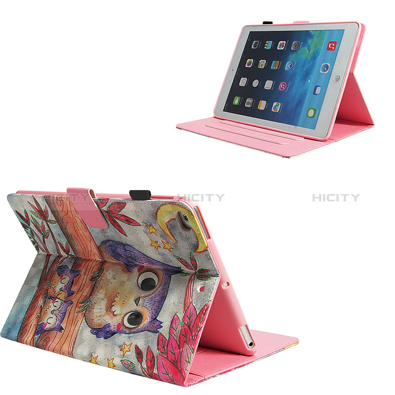 Custodia Portafoglio In Pelle Fantasia Modello Cover con Supporto Y01B per Apple iPad Air 2