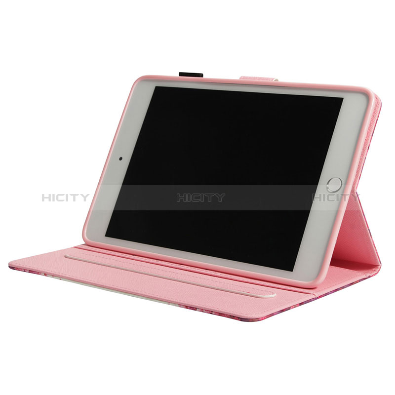 Custodia Portafoglio In Pelle Fantasia Modello Cover con Supporto Y01B per Apple iPad Mini 4