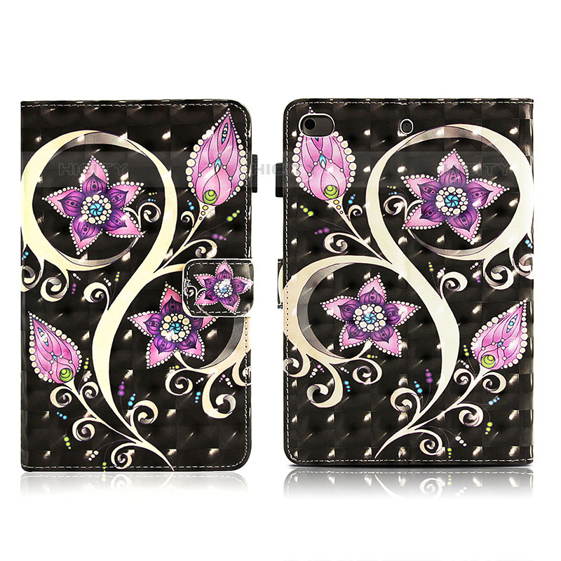 Custodia Portafoglio In Pelle Fantasia Modello Cover con Supporto Y01B per Apple iPad Mini 5 (2019)