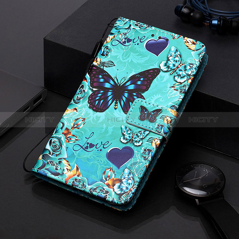 Custodia Portafoglio In Pelle Fantasia Modello Cover con Supporto Y01B per Samsung Galaxy A20s Cielo Blu