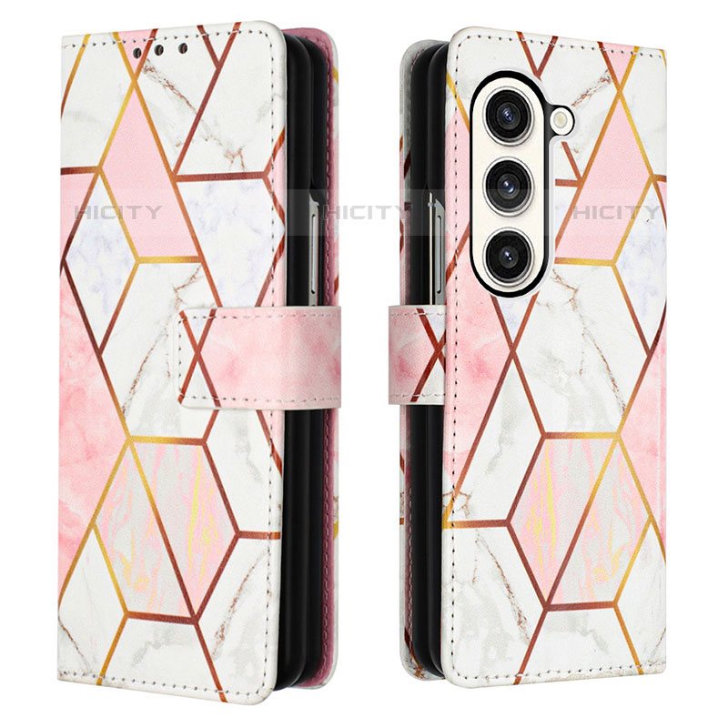 Custodia Portafoglio In Pelle Fantasia Modello Cover con Supporto Y01B per Samsung Galaxy Z Fold5 5G