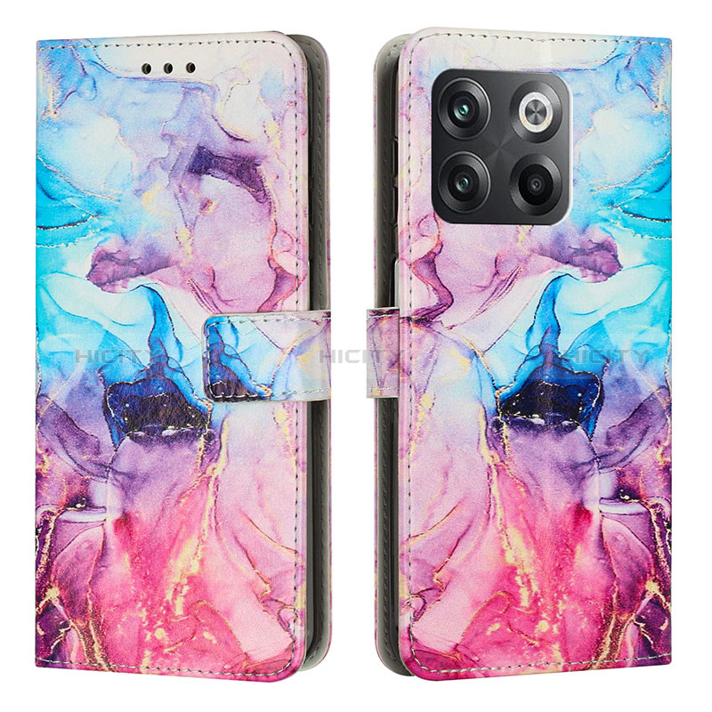 Custodia Portafoglio In Pelle Fantasia Modello Cover con Supporto Y01X per OnePlus 10T 5G Multicolore